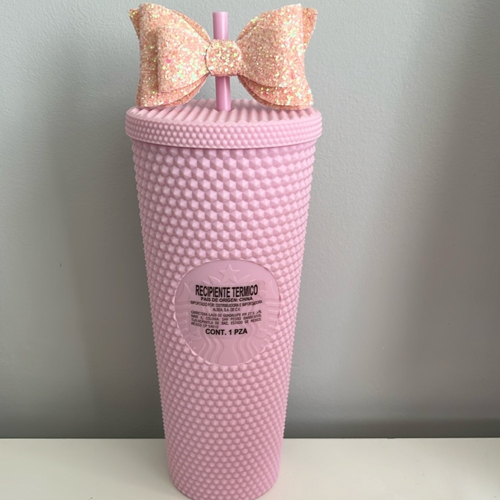 2023 - BNWT Starbucks Mexico exclusive stuffed tumbler - blush pink